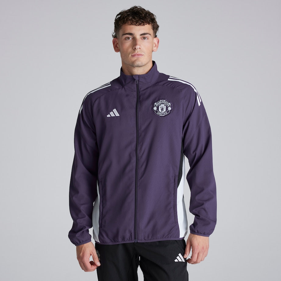 adidas Manchester United Tiro 25 Competition Tracksuit Purple