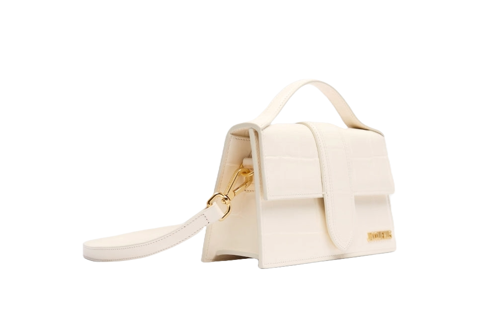Jacquemus Le grand Bambino Crossbody Strap Handbag Light Ivory