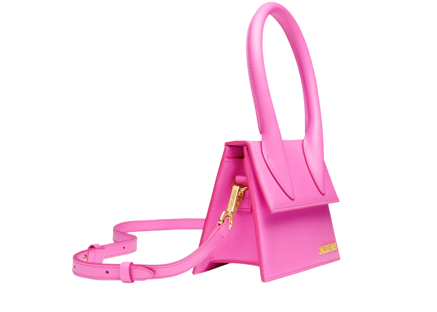 Jacquemus Le Chiquito Moyen Signature Handbag Neon Pink - OnSize