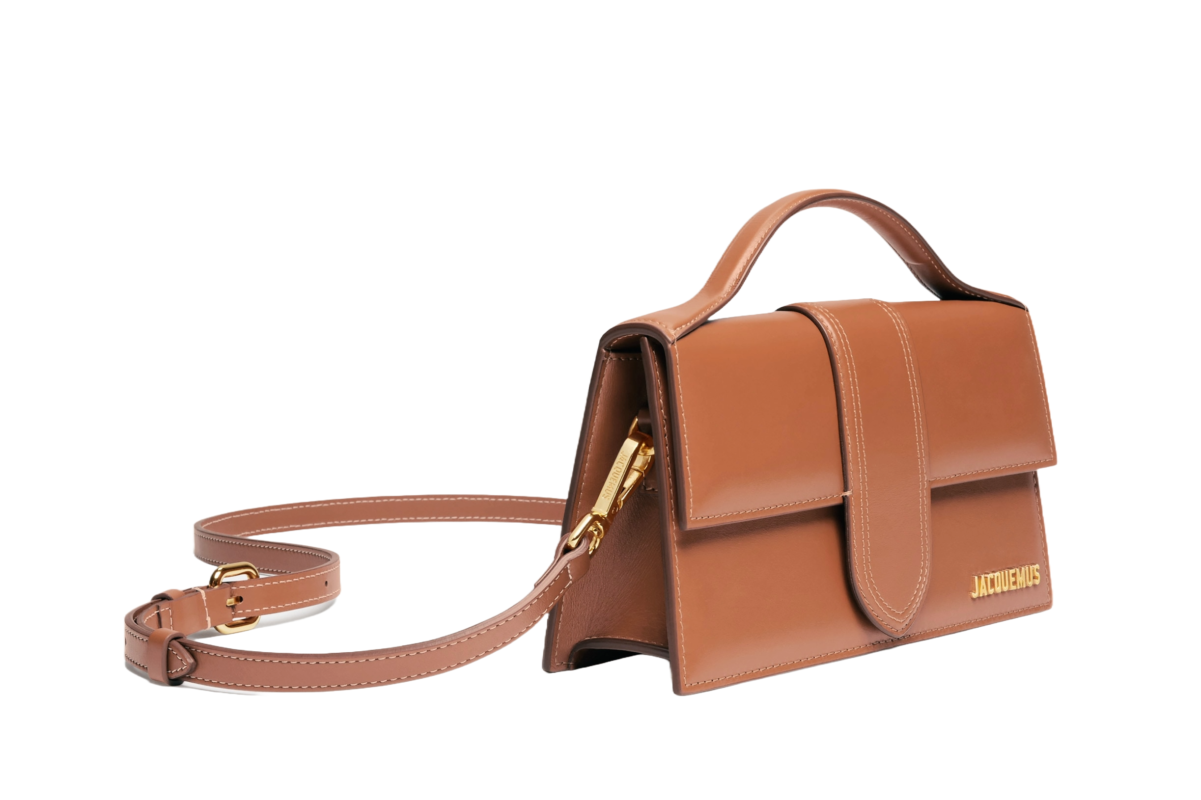 Jacquemus Le grand Bambino Crossbody Strap Handbag Light Brown - OnSize