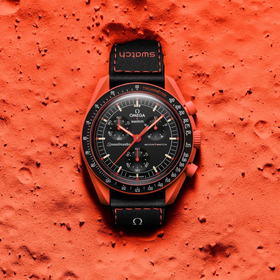 Swatch x Omega Bioceramic Moonswatch Mission On Earth Lava - OnSize