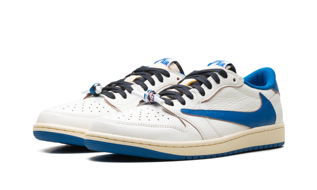 Jordan 1 Retro Low OG SP Fragment x Travis Scott Sail Military Blue - OnSize