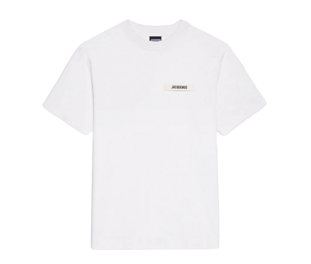 Jacquemus Le T-Shirt Gros Grain White - OnSize