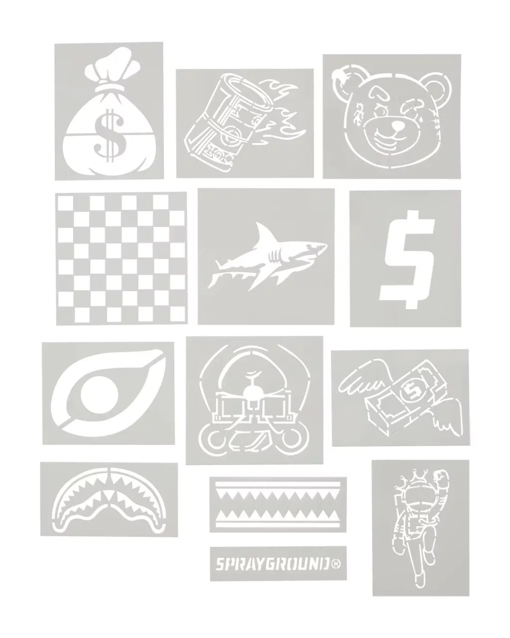 Sprayground Spray Paint Your Own Backpack White - OnSize