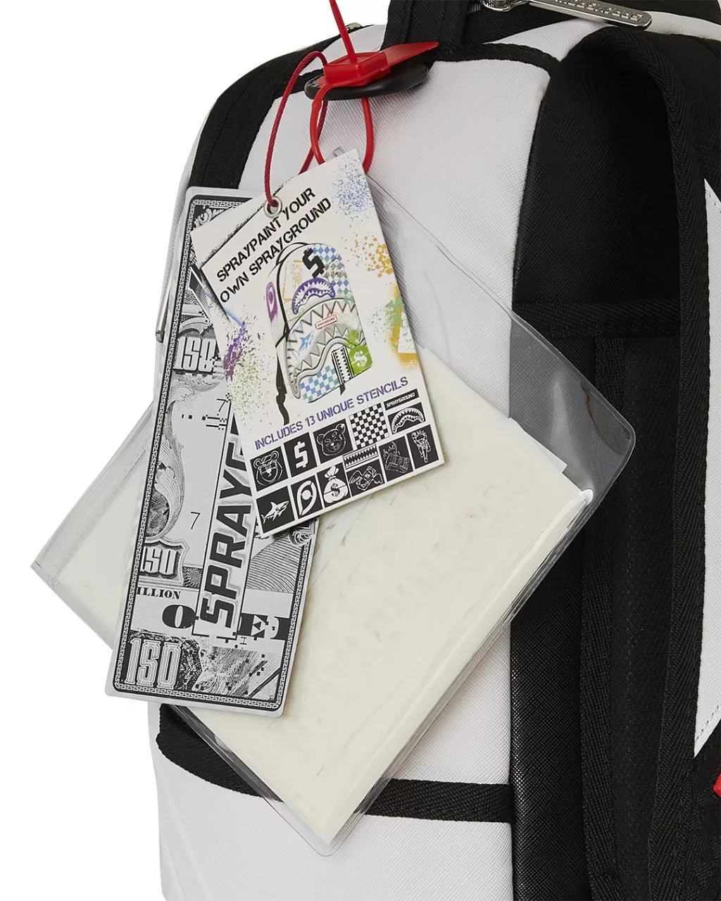 Sprayground Spray Paint Your Own Backpack White - OnSize