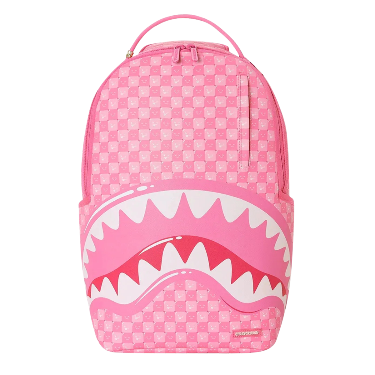 Sprayground Pink New Check Faces Backpack Pink