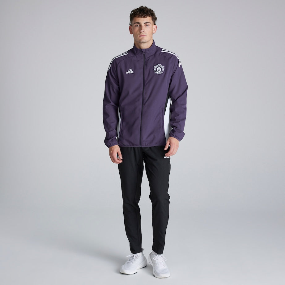 adidas Manchester United Tiro 25 Competition Tracksuit Purple