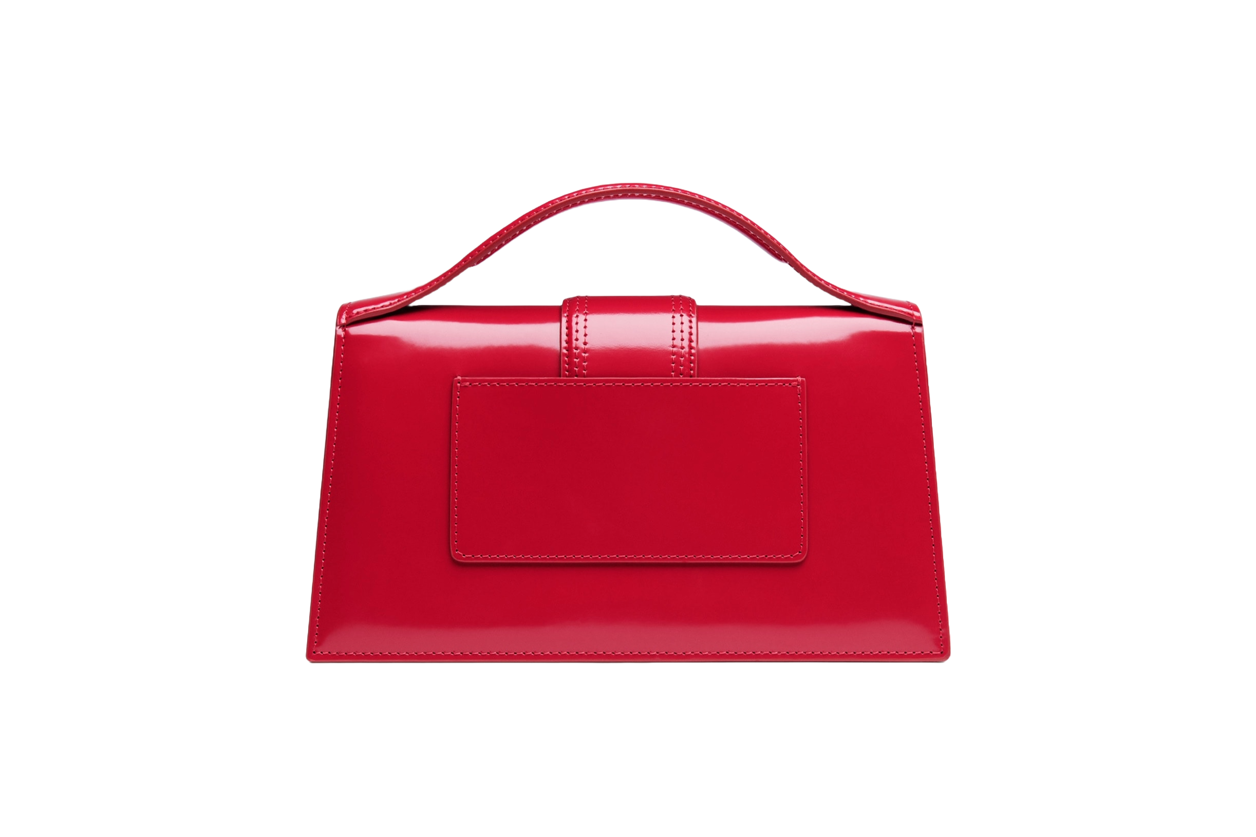 Jacquemus Le grand Bambino Crossbody Strap Handbag Red Silver