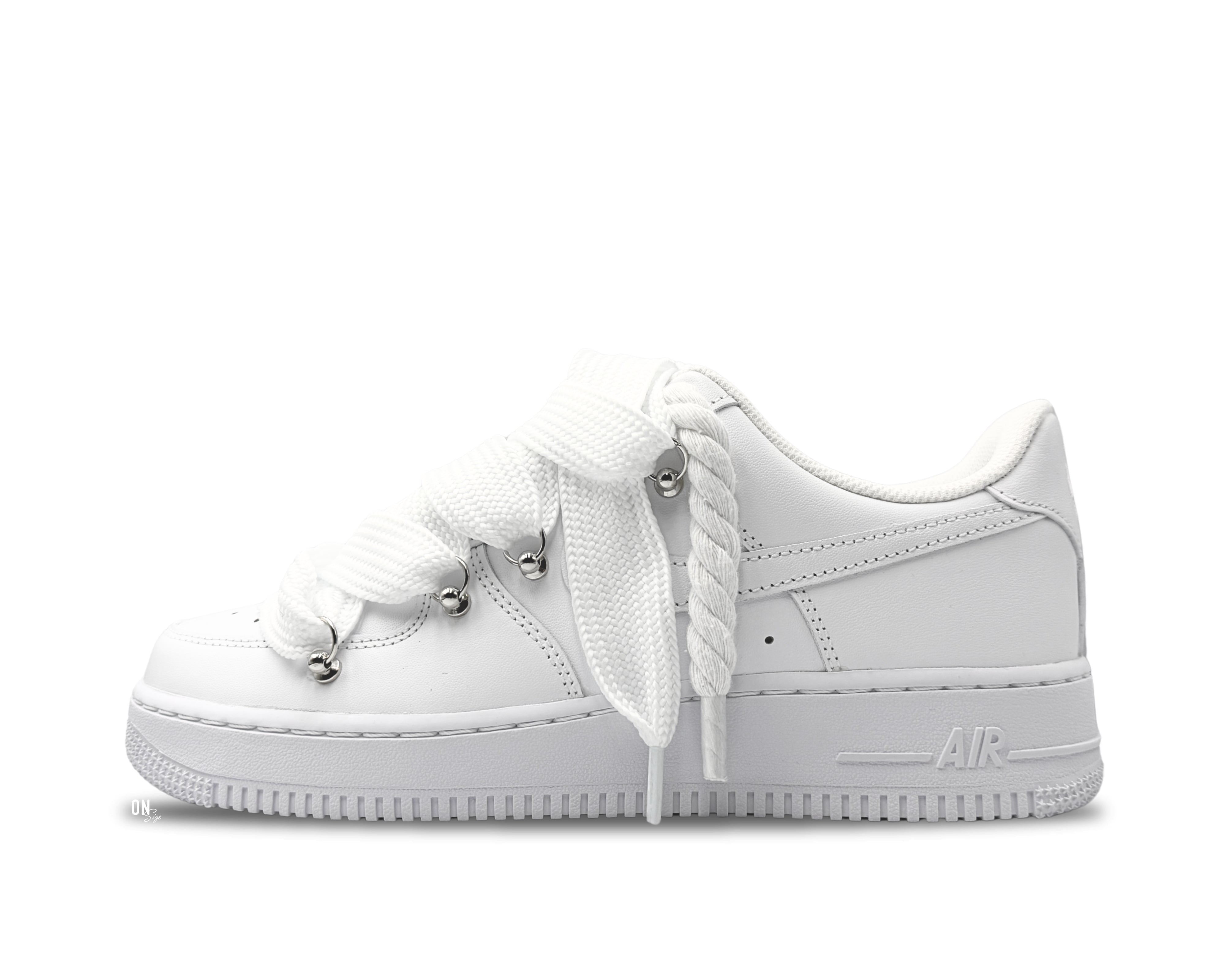 Nike Air Force 1 Low ‘07 White / Overlaid Rope Laces - OnSize
