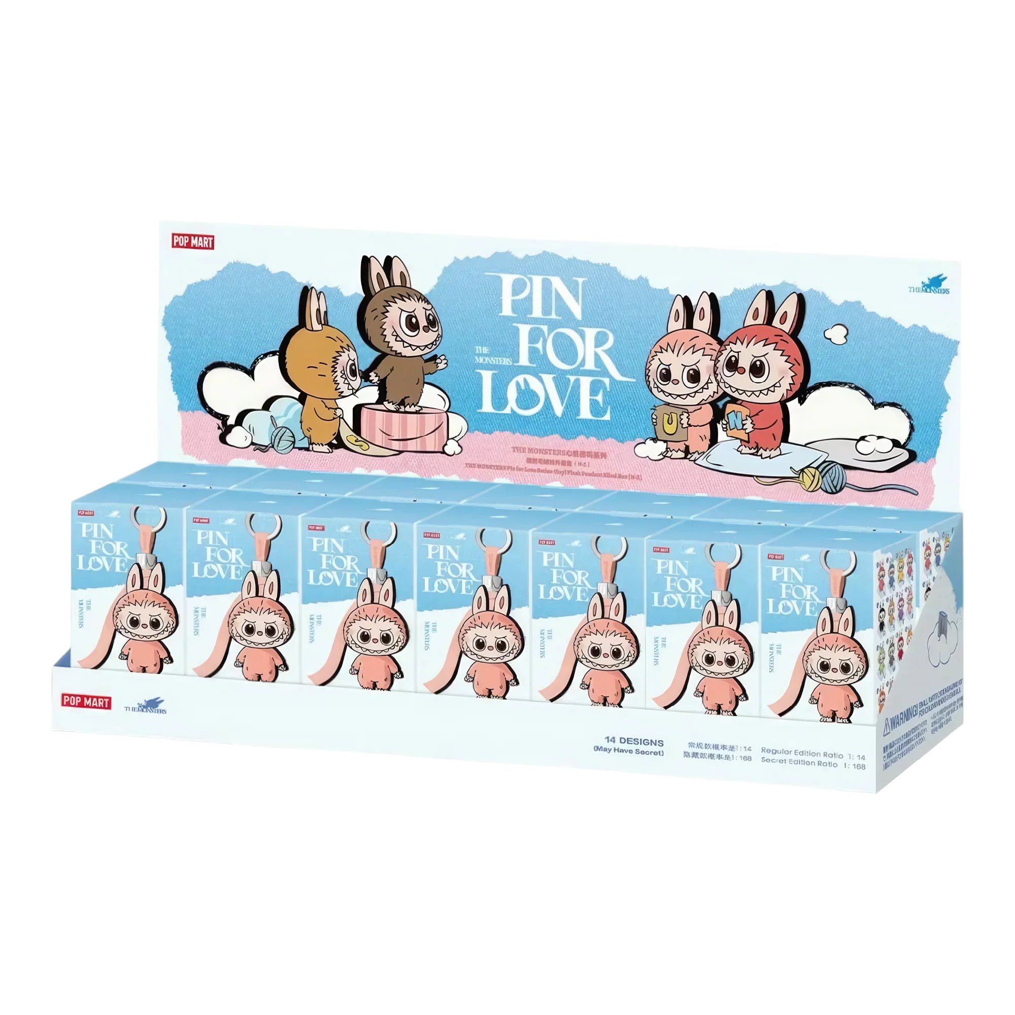 Pop Mart Labubu The Monsters Pin for Love (N-Z) - OnSize