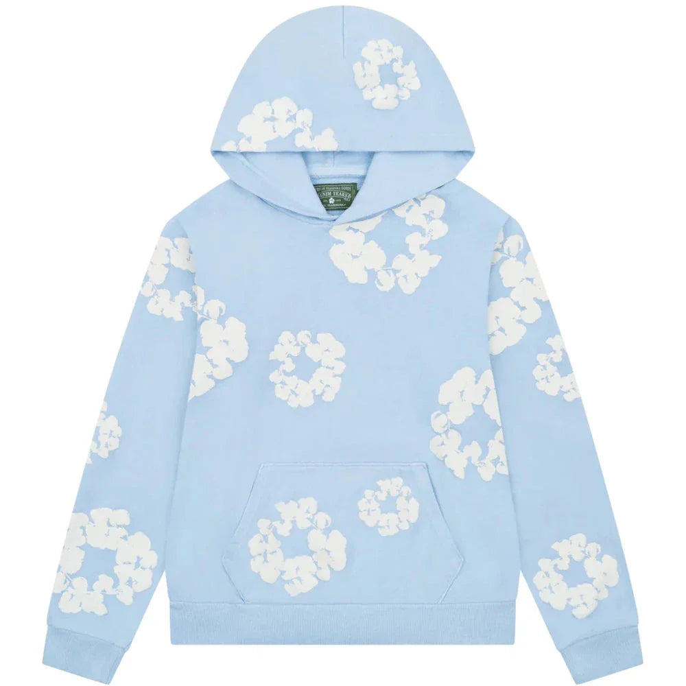 Denim Tears The Cotton Wreath Sweatshirt Powder Blue - OnSize
