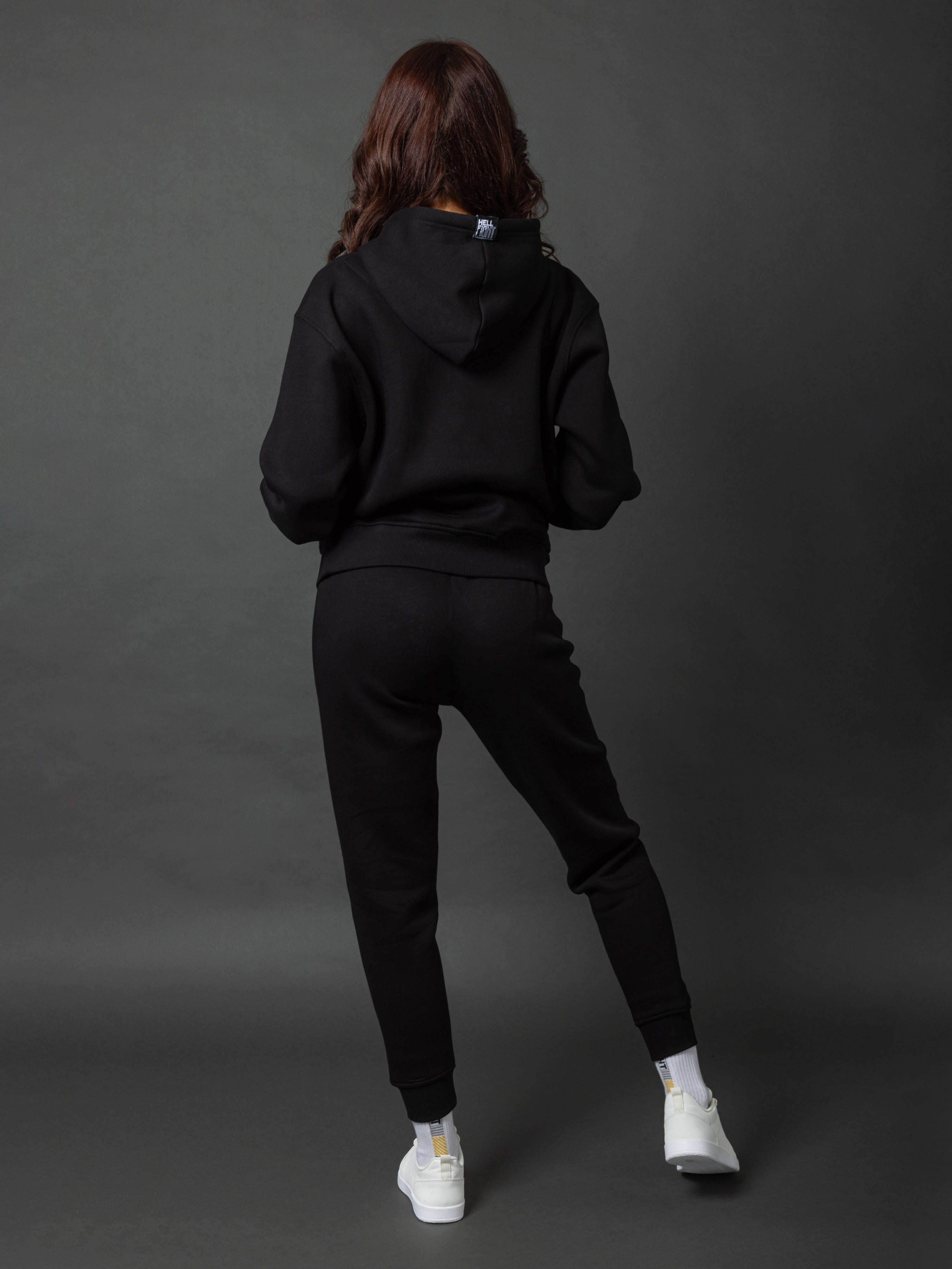 HELL FIGHT Basic Hoodie Black