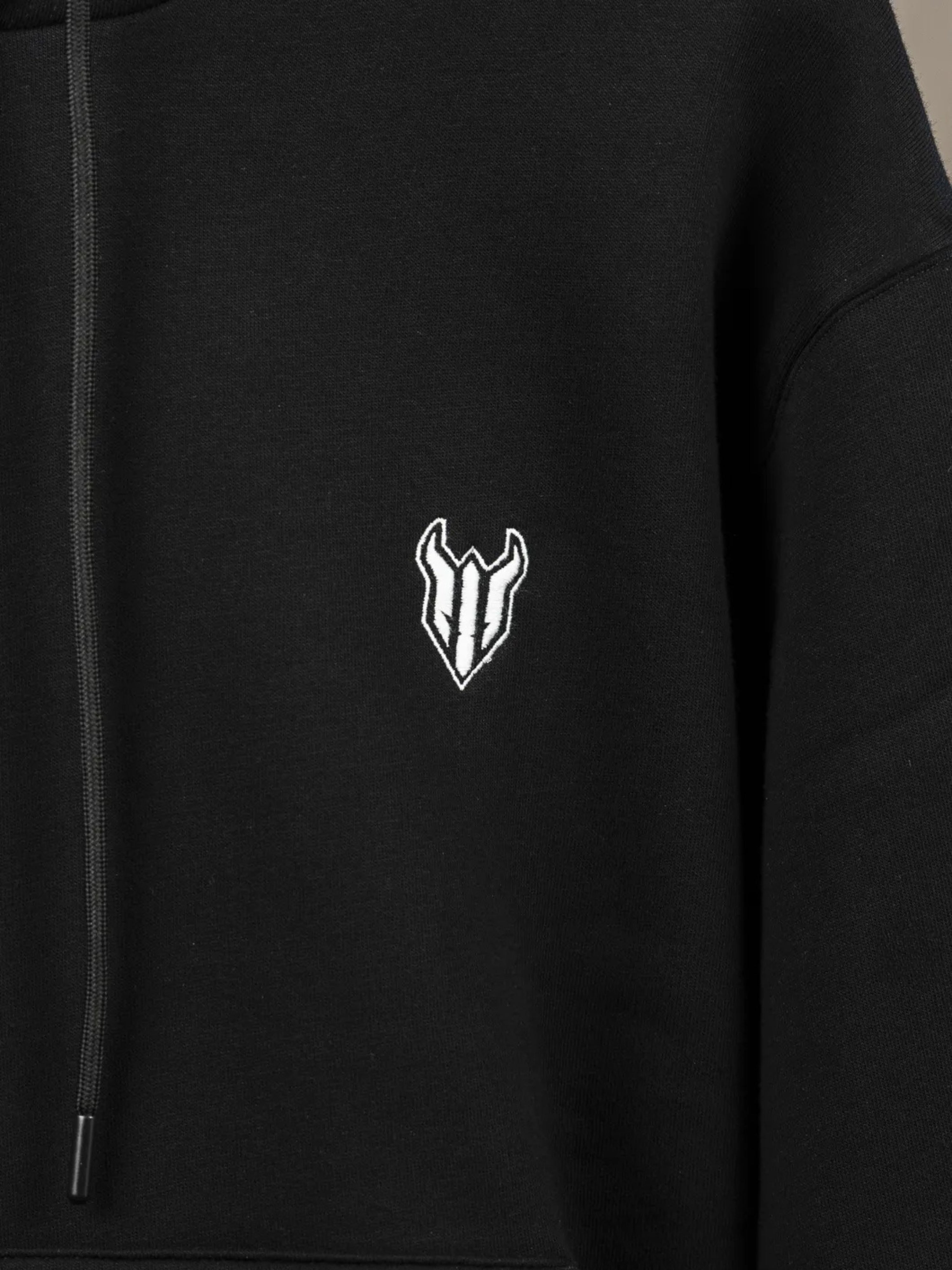 HELL FIGHT Basic Hoodie Black