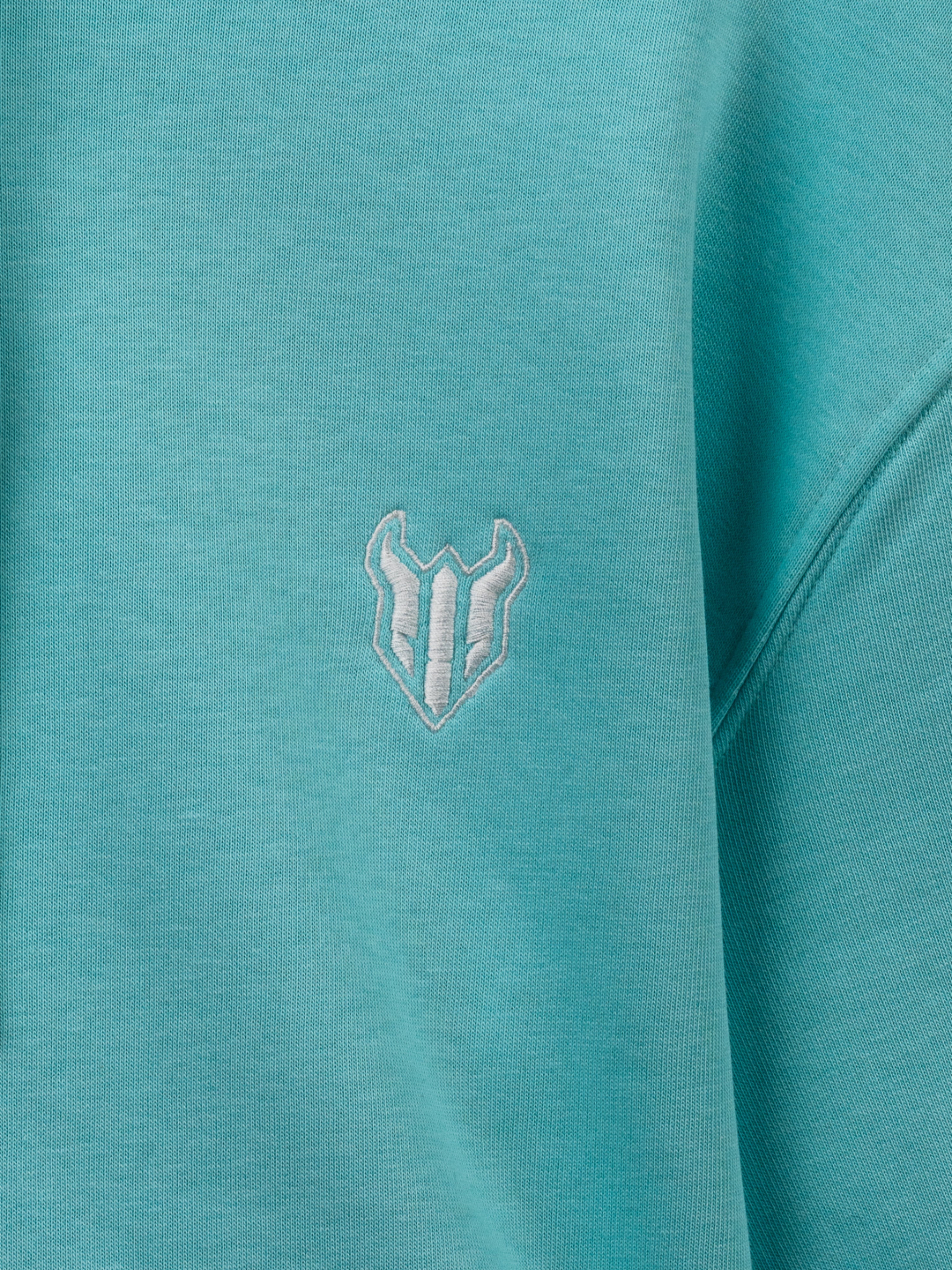 HELL FIGHT Basic Hoodie Light Blue