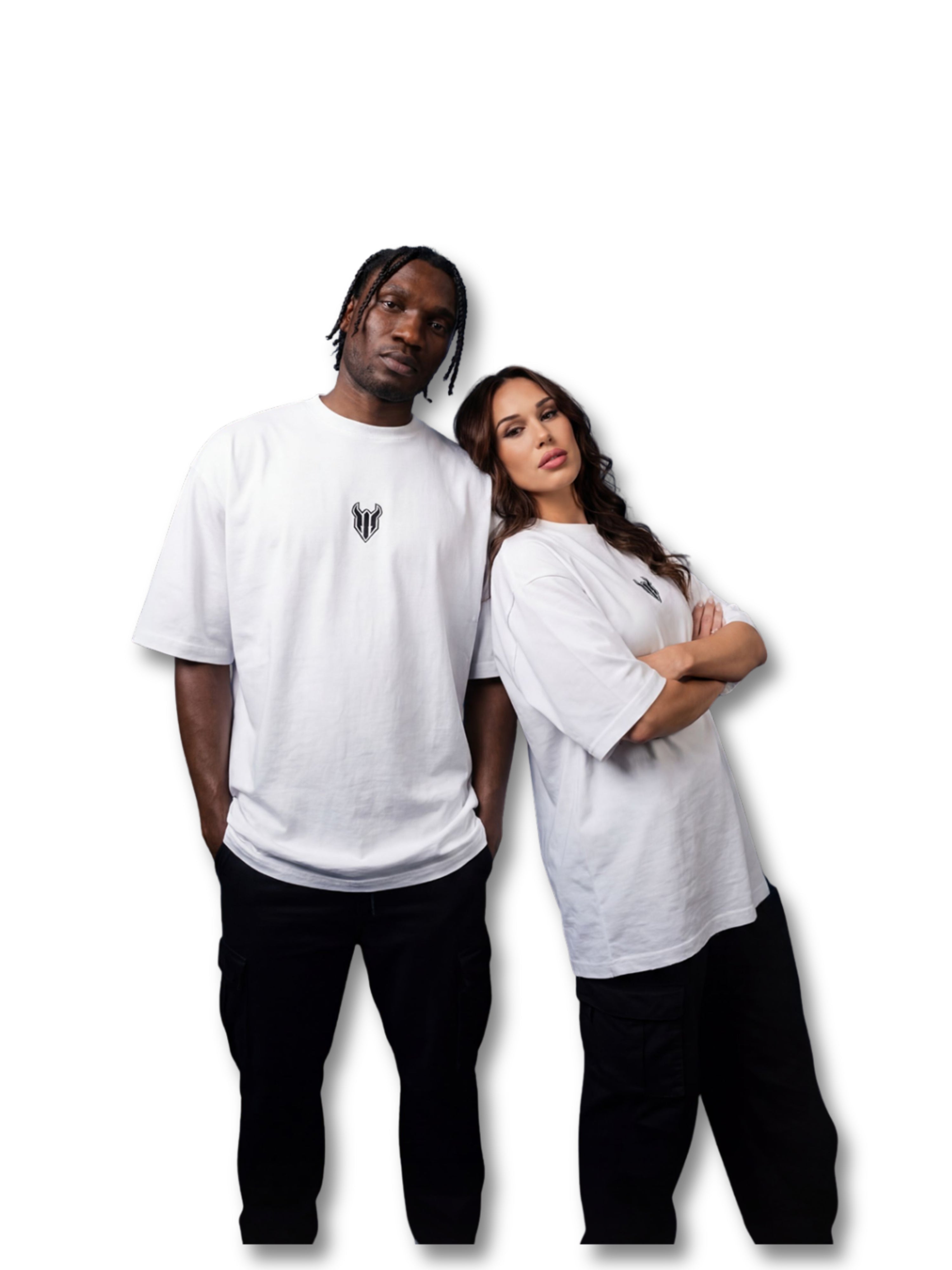 HELL FIGHT Oversize T-shirt White