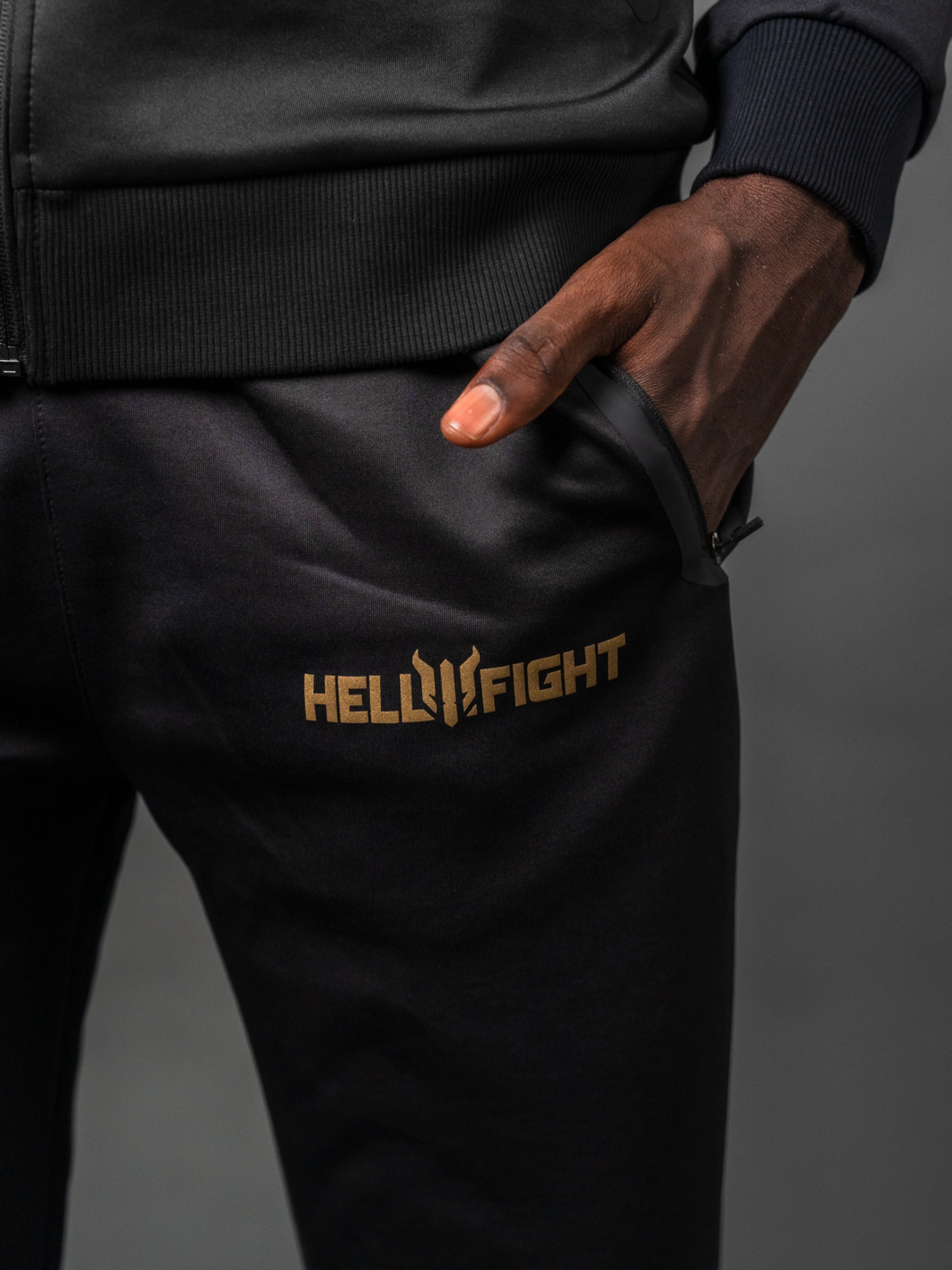 HELL FIGHT Reflective Tracksuit Pants