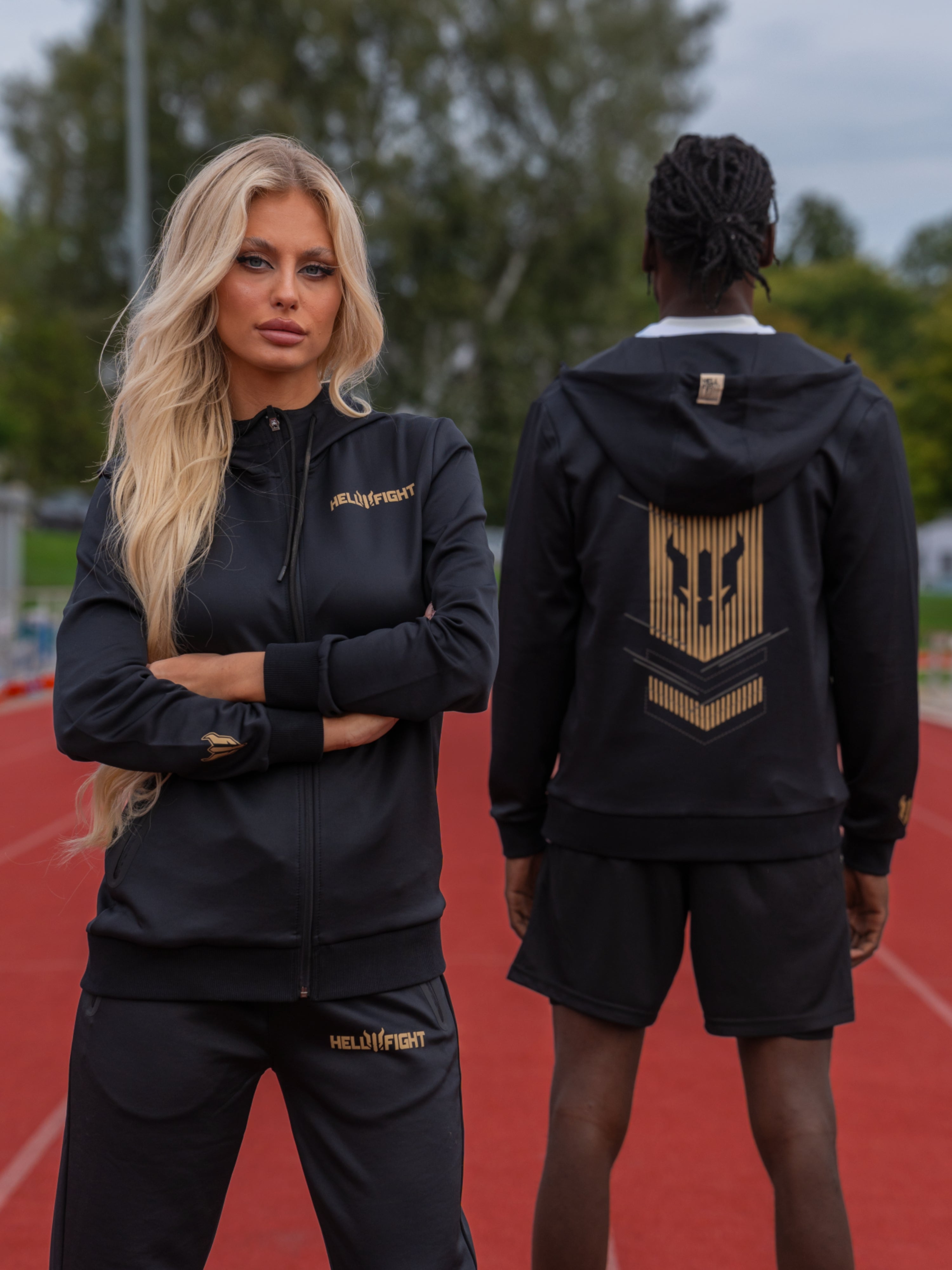 HELL FIGHT Reflective Tracksuit Pants