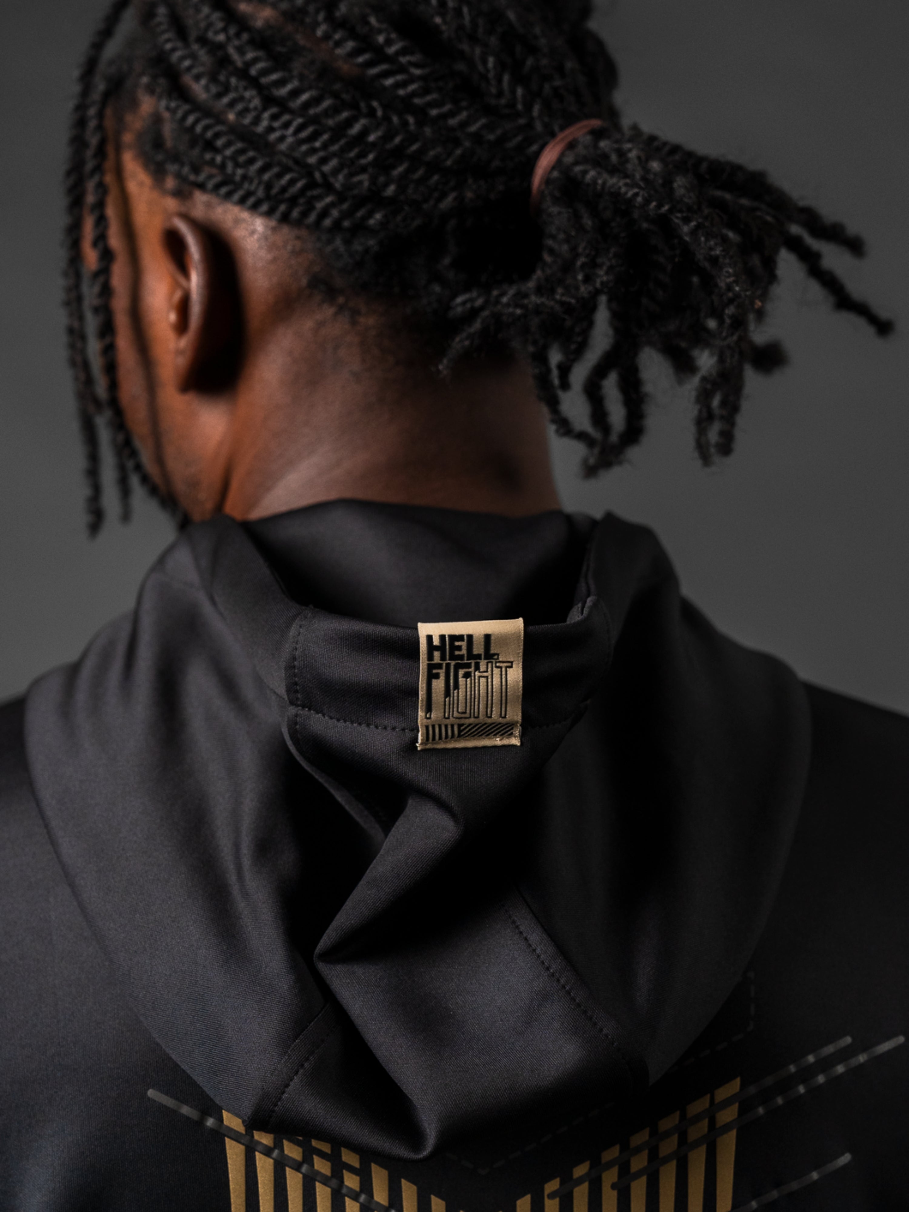 HELL FIGHT Reflective Tracksuit Zip Hoodie