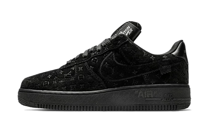 Louis Vuitton Nike Air Force 1 Low By Virgil Abloh Black - OnSize