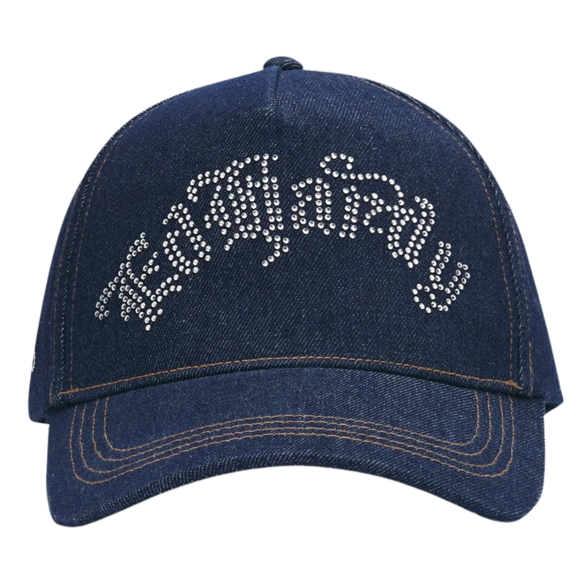 Ed Hardy Diamante Gothic 5 Panel Indigo Trucker Cap