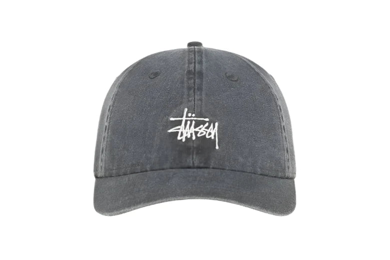 Stussy Low Profile Basic Washed Strapback Charcoal - OnSize