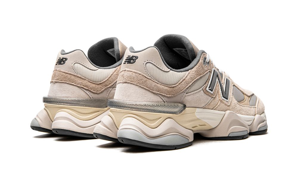 New Balance 9060 Sea Salt – hátulnézet, sarokrész és “N” logó