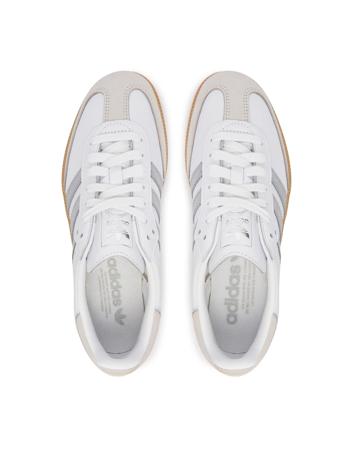 adidas Samba OG White Silver Metallic Grey - OnSize