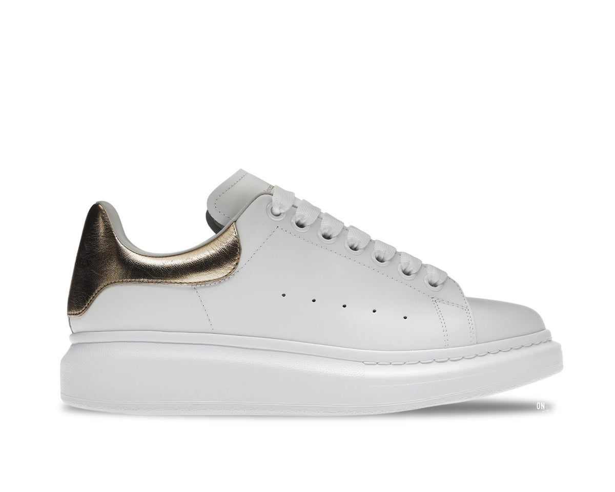 Alexander McQueen Oversized Sneakers White Light Gold - OnSize