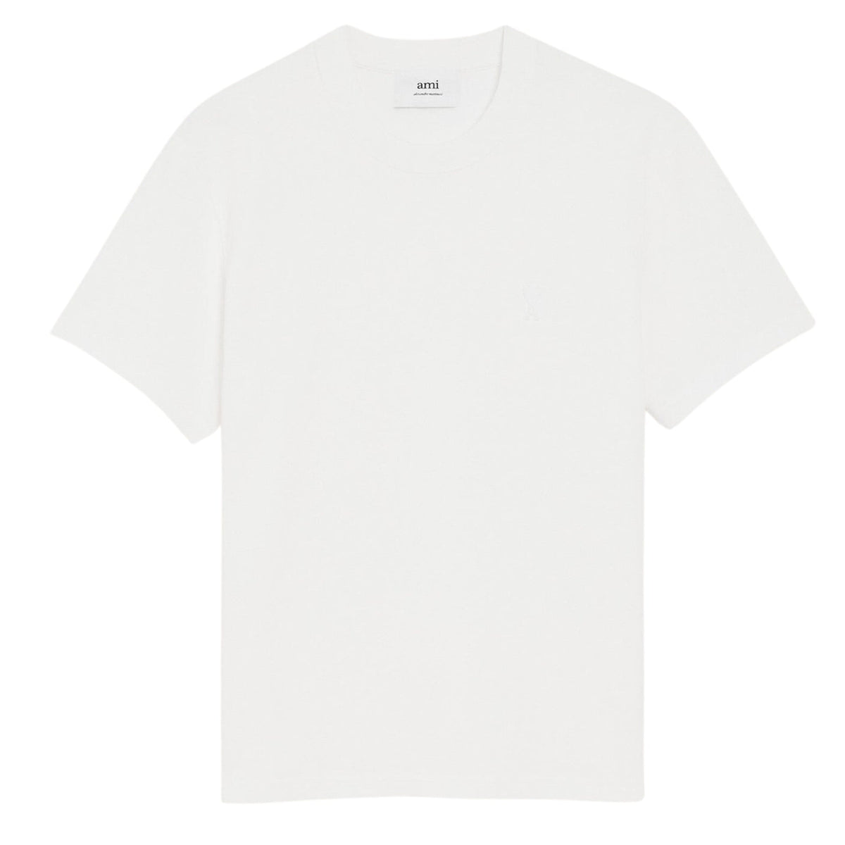 Ami Paris Ami De Coeur Organic Cotton T-Shirt White - OnSize
