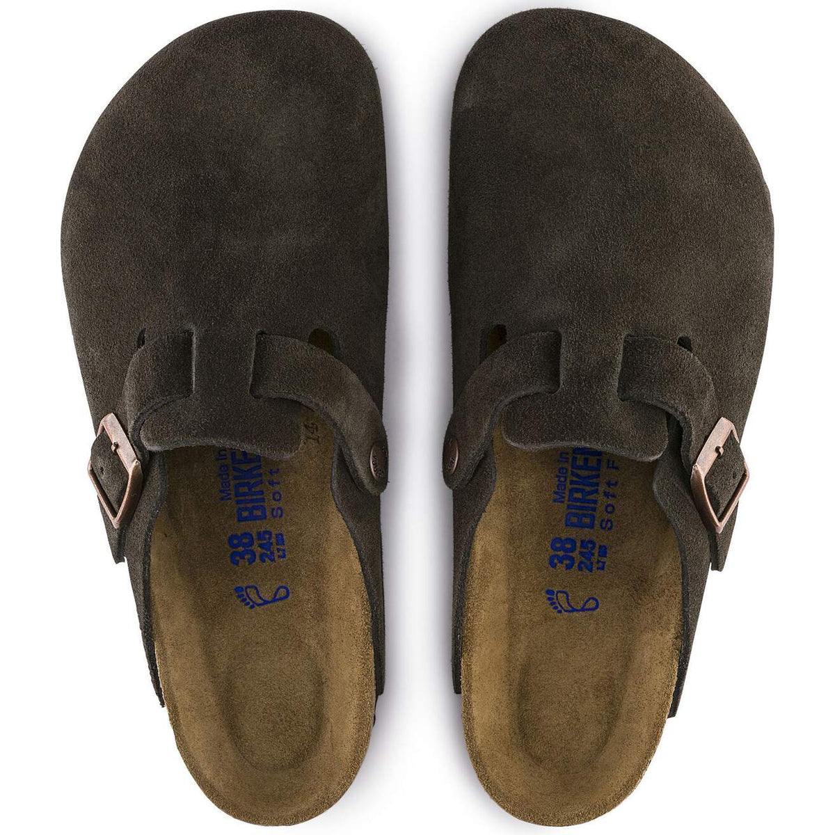 Birkenstock Boston Soft Footbed Suede Mocha - OnSize