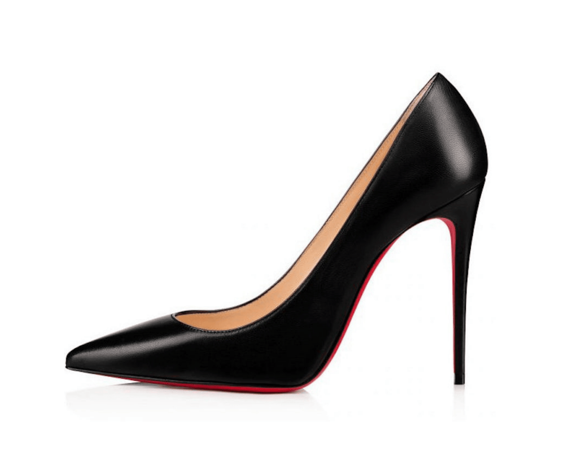 Christian Louboutin Kate 100mm Black Nappa Leather - OnSize