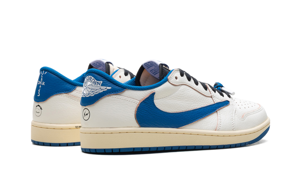 Jordan 1 Retro Low OG SP Fragment x Travis Scott Sail Military Blue - OnSize