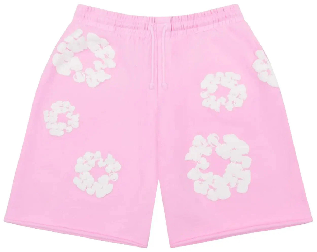Denim Tears The Cotton Wreath Shorts Powder Pink