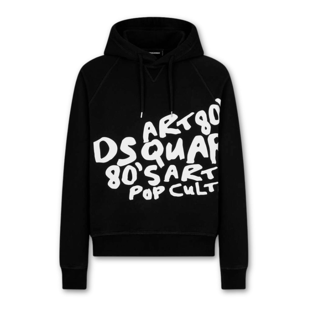 DSQUARED2 Pop 80s Hoodie Black - OnSize