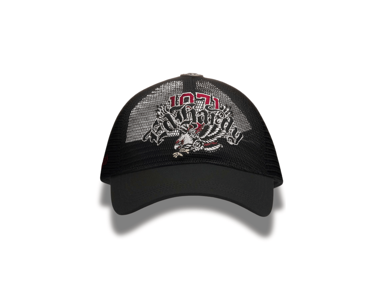 Ed Hardy 1971 Soaring Eagle Full Mesh 5 Panel Trucker Cap - OnSize