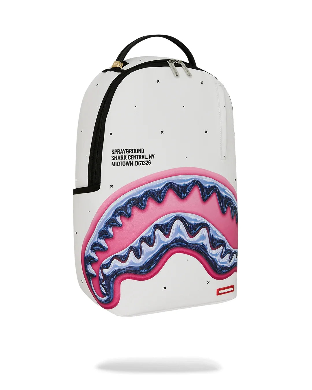 Sprayground Shark Central Liquid Chrome Backpack