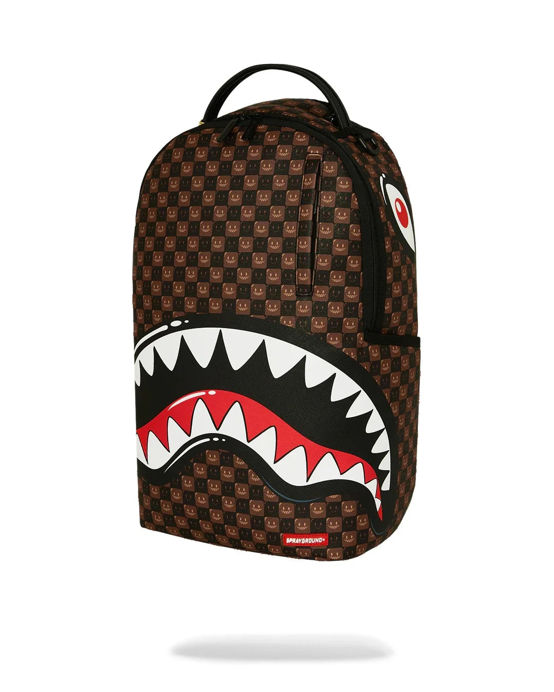 Sprayground Sharks In Paris WTF Bubble Brown Check Backpack