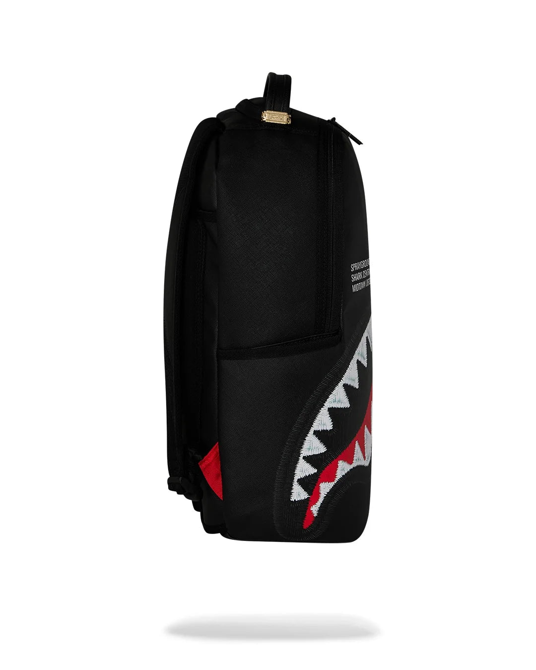 Sprayground Shark Central Black Embroidered Shark Backpack