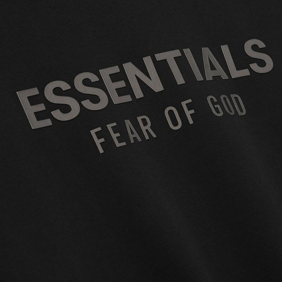Fear of God Essentials Classic Fleece Hoodie Jet Black (FW25) - OnSize