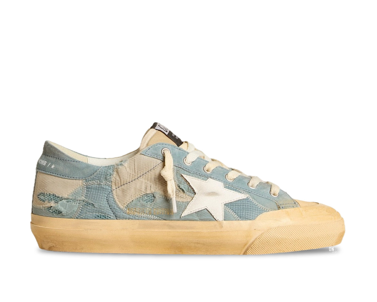 Golden Goose Super-Star Limited Edition Light Blue Patchwork - OnSize