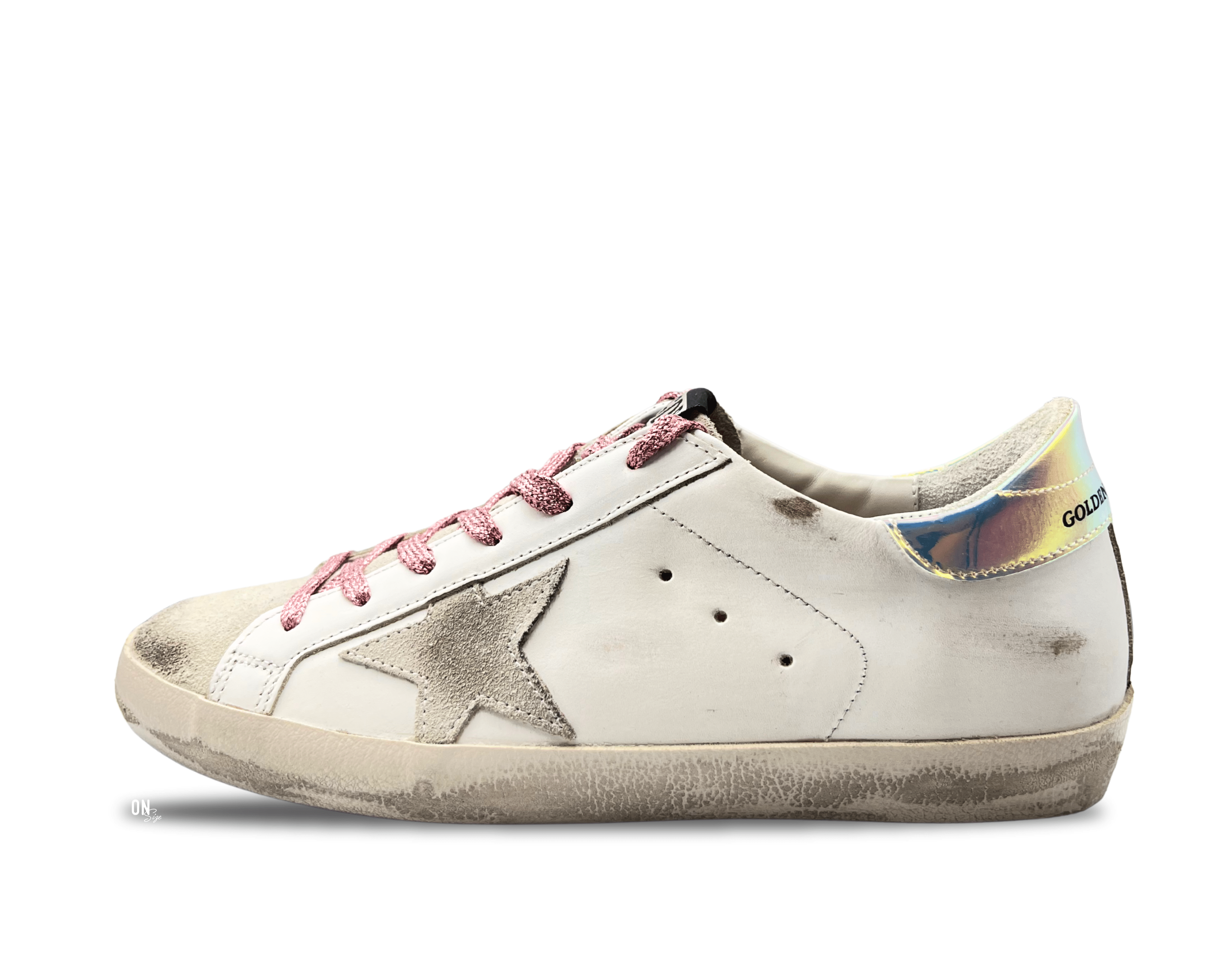 Golden Goose Super - Star White Grey Iridescent - OnSize