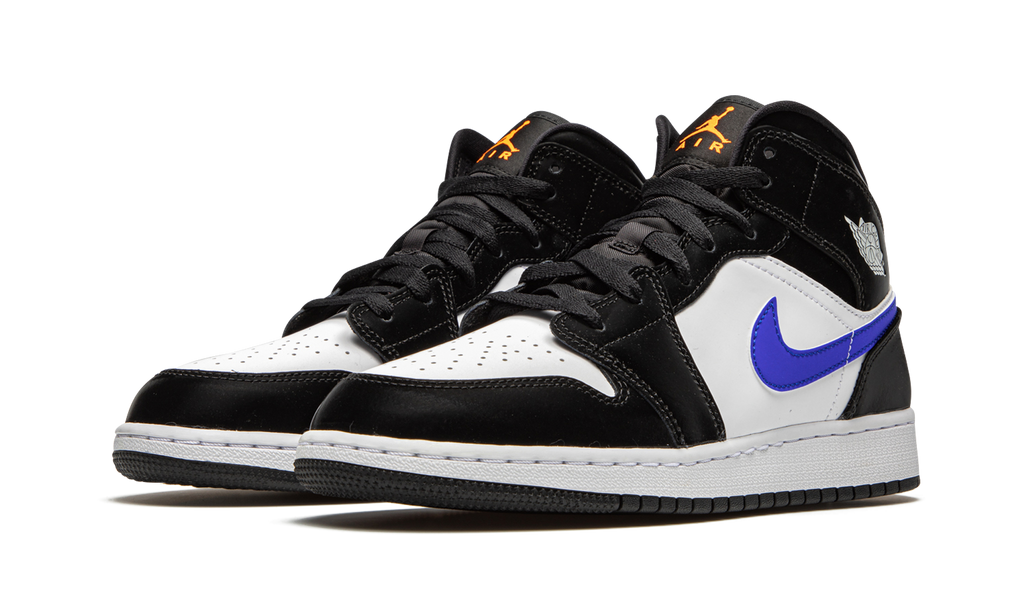 Jordan 1 Mid Black Racer Blue White - OnSize