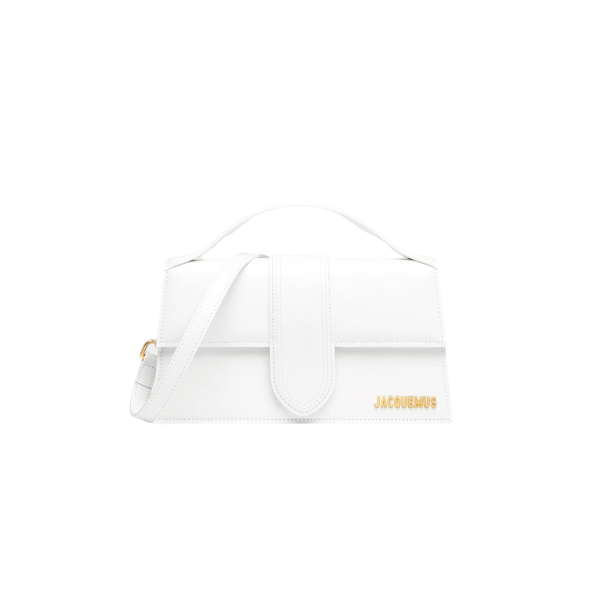 Jacquemus Le grand Bambino Crossbody Strap Handbag White - OnSize
