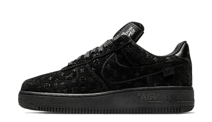 Louis Vuitton Nike Air Force 1 Low By Virgil Abloh Black - OnSize