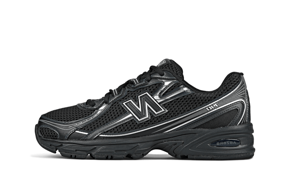 New Balance 740v2 Black Grey Silver - OnSize