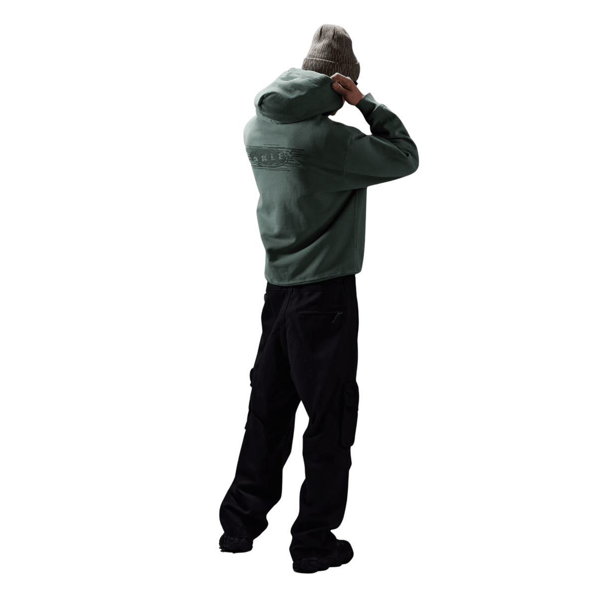 Oakley Echo Mod Embroidered Hoodie Aviator Green - OnSize