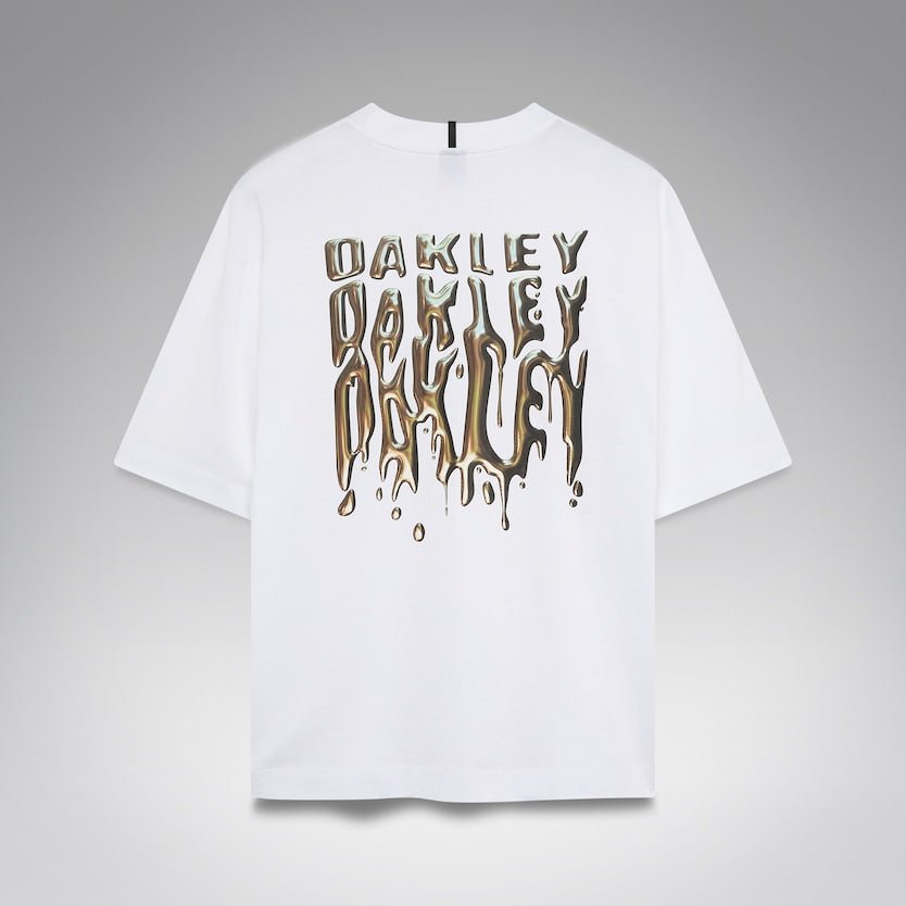 Oakley Stacked Metal Tee White - OnSize