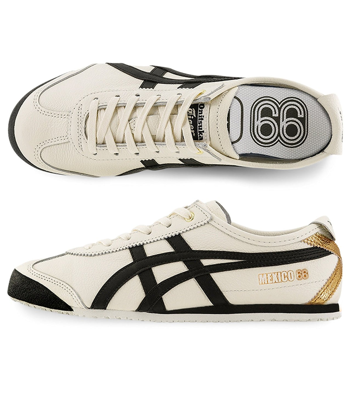 Onitsuka Tiger Mexico 66 Cream Black Gold - OnSize