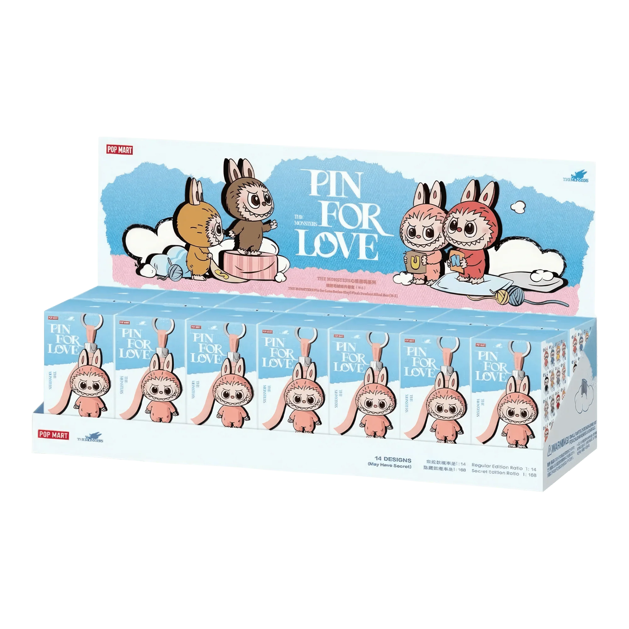 Pop Mart Labubu The Monsters Pin for Love (N-Z) - OnSize
