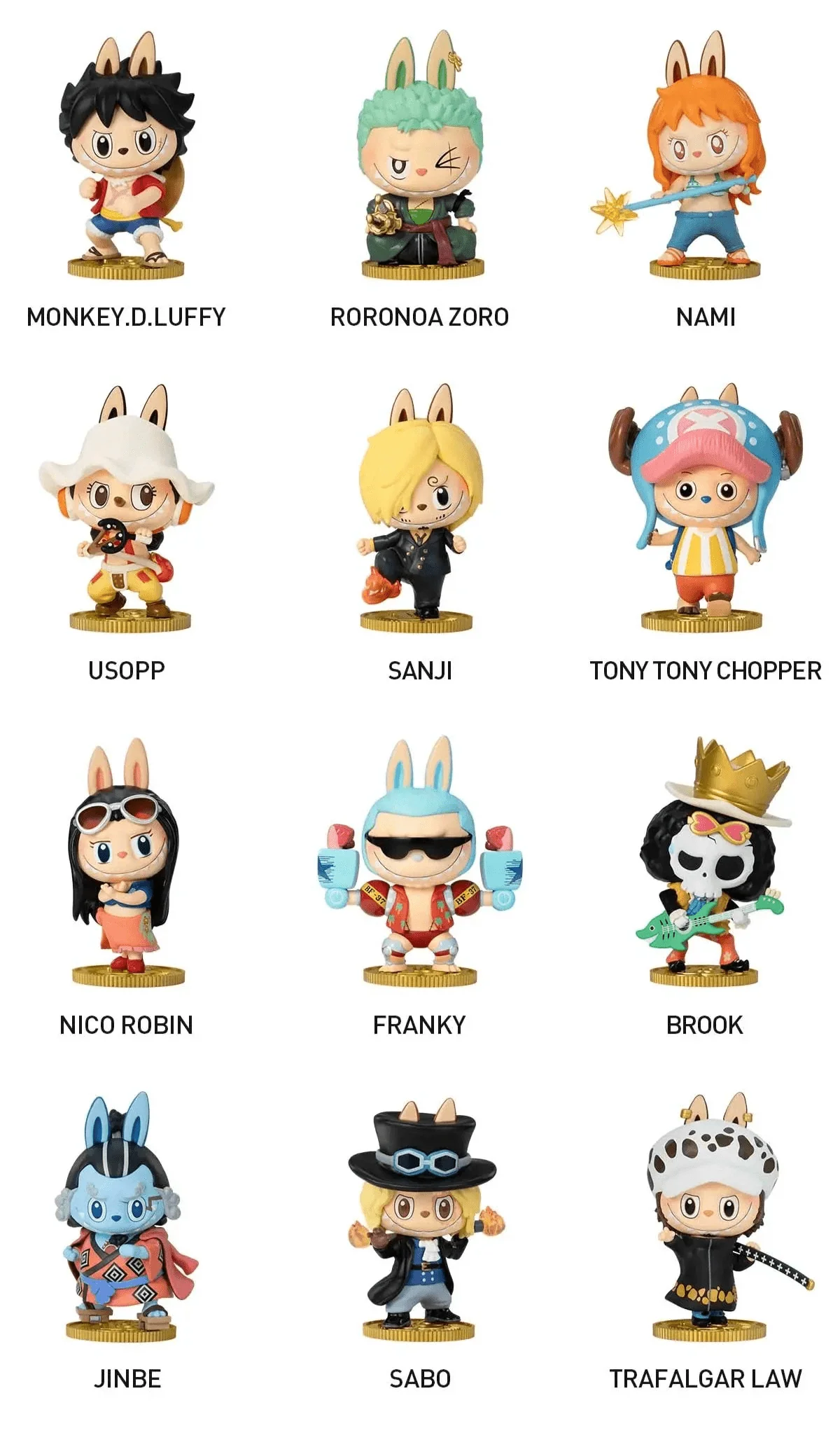 Pop Mart Labubu The Monsters x One Piece Series - OnSize